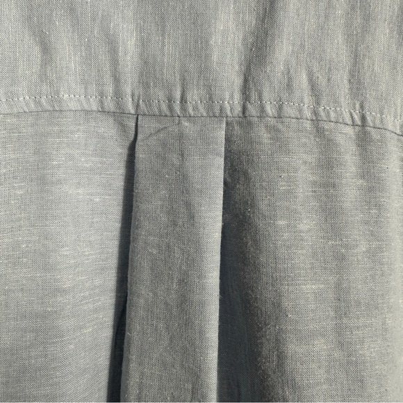 Old Navy Everyday Shirt size XL, linen blend, blue, NEW, fall, casual, office - Picture 10 of 10